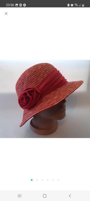 Шикарный женской капелюх,панама,соломенная шляпа seeberger
