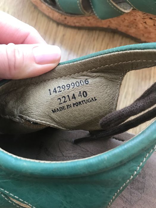 Fly London r.40 zielone sandały