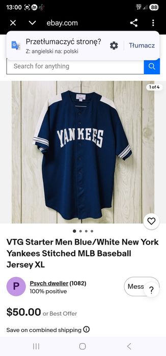 Koszulka YANKEES rozpinnana