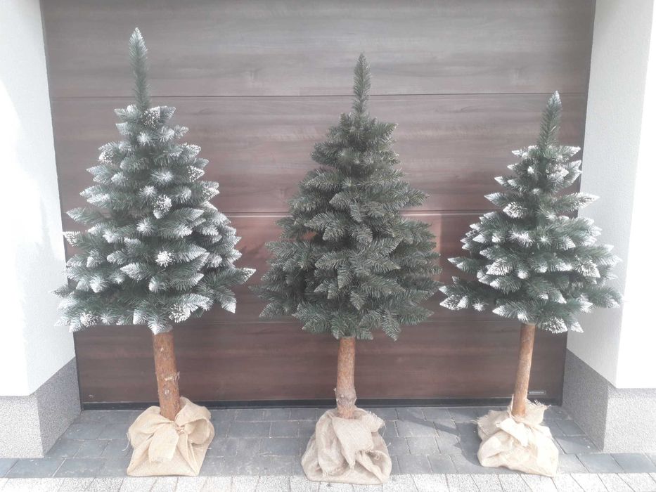 Choinka sztuczna na pniu Sosna Diamentowa producent.