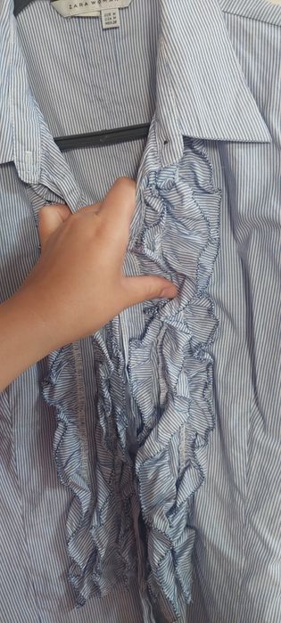 Camisa com folhos - Zara