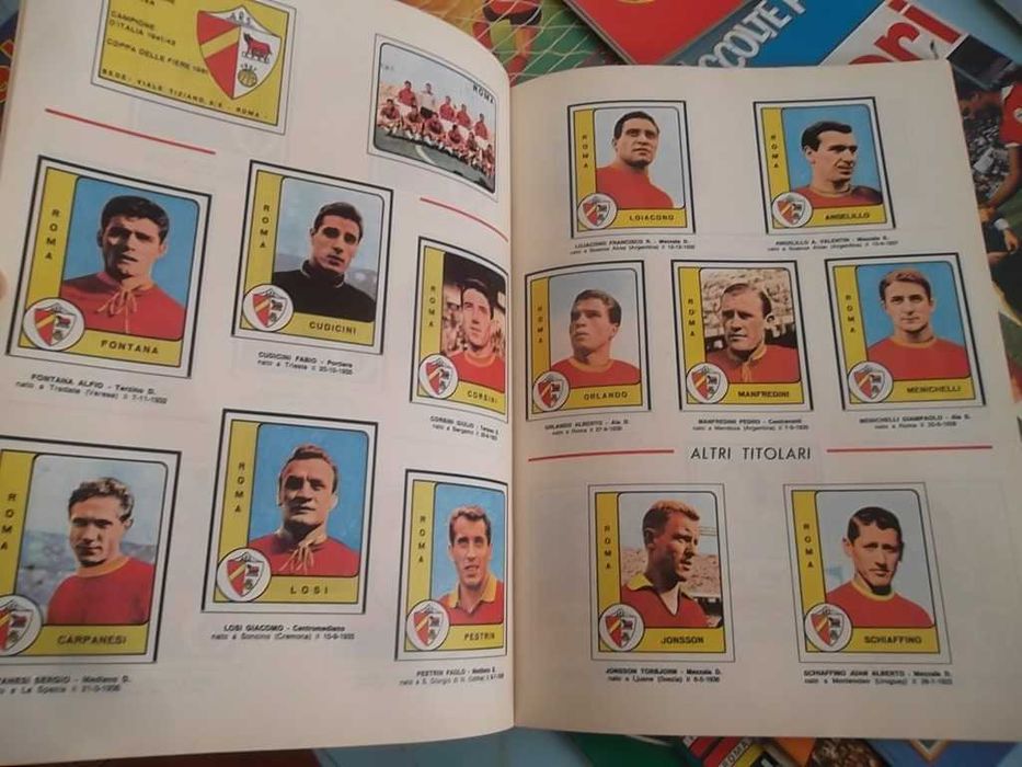 Campeonato Italiano de 1961 a 1994, Lote 32 cadernetas (reproduções)
