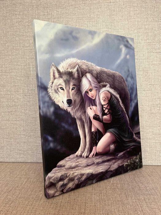 Tela Decorativa "Lobo Protetor" | Anne Stokes Collection