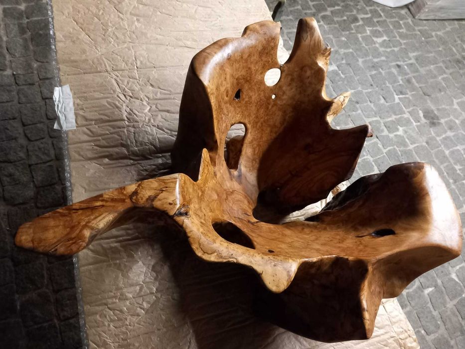 Garrafeira/Fruteira em Madeira de oliveira