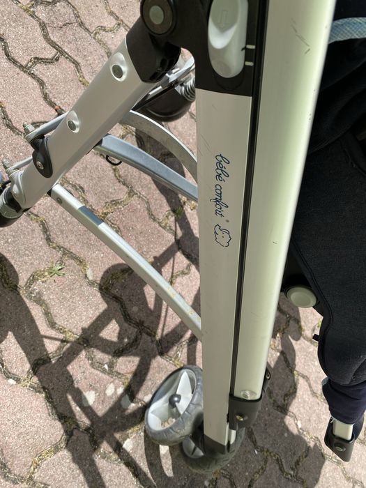 Carrinho de bebé + alcofa + proteção para a chuva + mala com muda fral