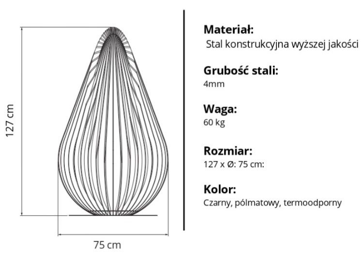 Palenisko dekoracyjne KROPLA