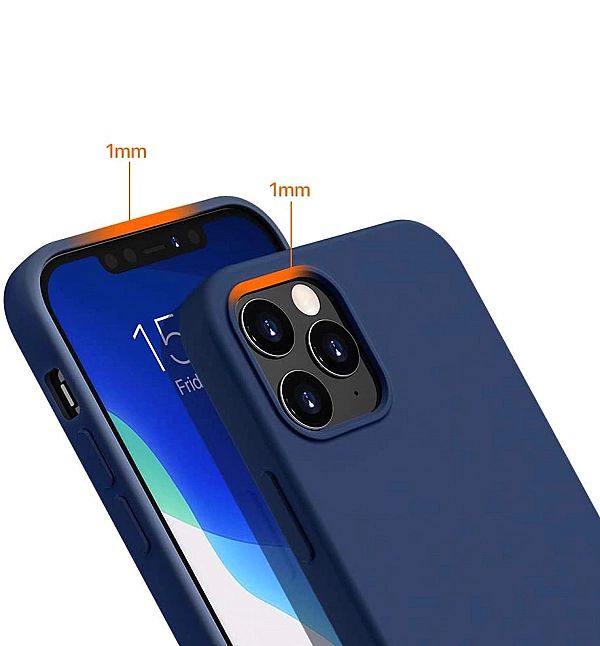 Etui Silicone Cloud do iPhone 12 Pro Max Midnight Blue