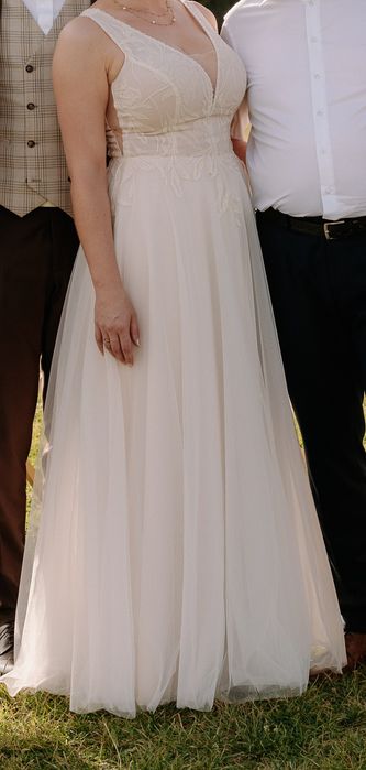 Suknia ślubna ecru roz.40/42