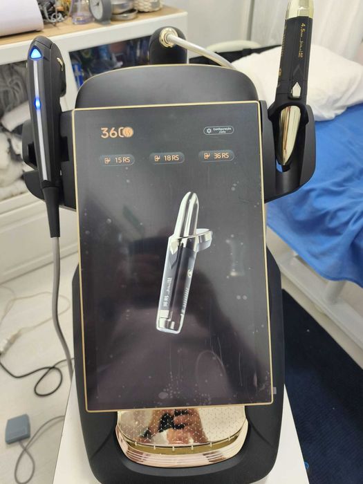 Aluga-se HIFU 360 MAX Evolution 25D (Modelo 2026) Tecnologia estética profissional 3 em 1 — HIFU • Radiofrequência (RF) • EM