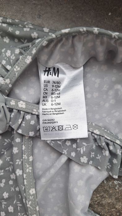 Дитячий купальник H&M для дівчинки розміру 74/80