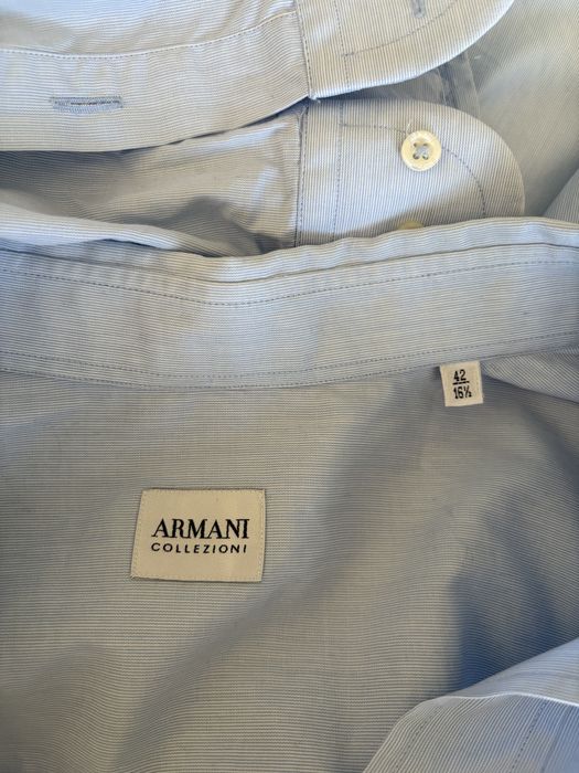 Брендова сорочка Armani Collezioni оригінал / Чоловіча рубашка XL (42 / 16½)