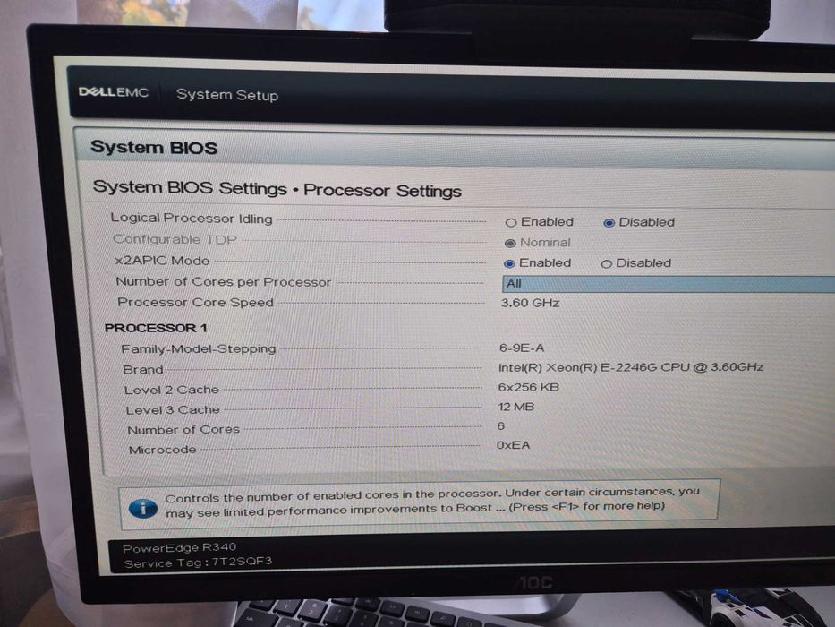 Serwer Dell PowerEdge R340 | Xeon E-2246G (6c/12t) | 64GB RAM ECC | PERC H730P | 3x 1TB HDD