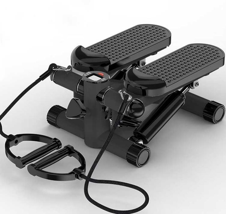 Степпер тренажер  с эспандером и счетчиком калорий мини степпер