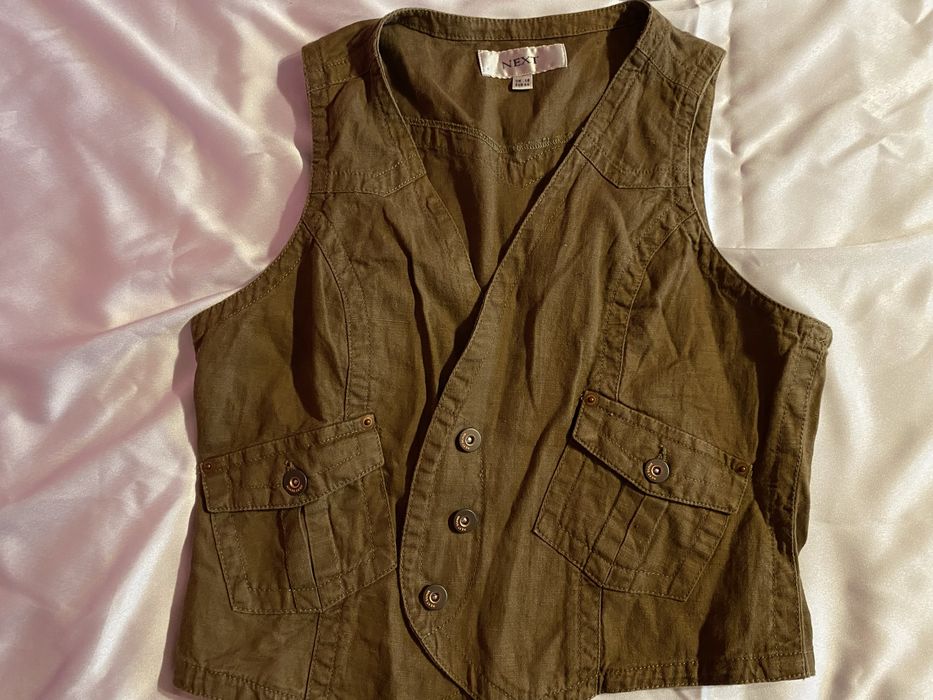 NEXT 44 brązowa kamizelka