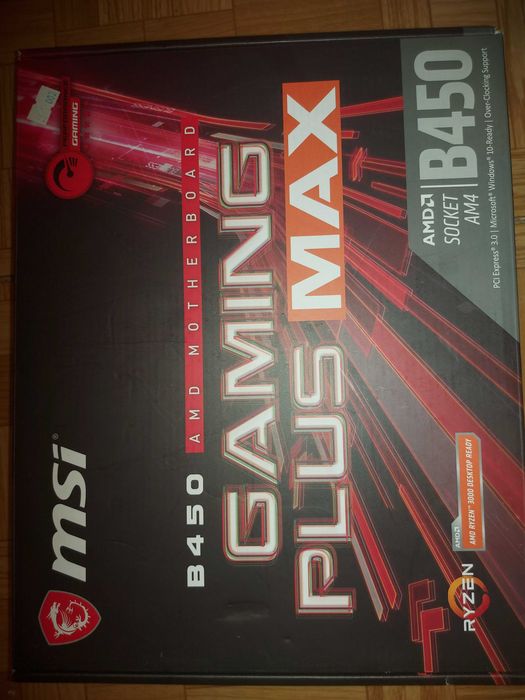 материнская плата MSI B450 GAMING PLUS MAX(коробка,обмен)