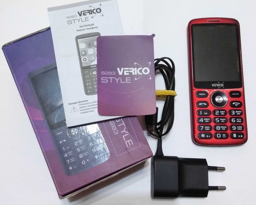 Мобильный телефон Verico Style S283 Red Читаем описание!