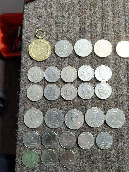 Monety Polskie stan bardzo dobry tylko całość