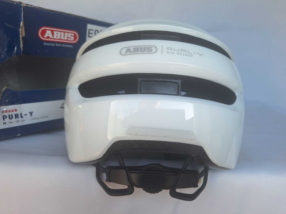 Kask rowerowy Abus Urban Purl-y Shiny White M 54-58cm