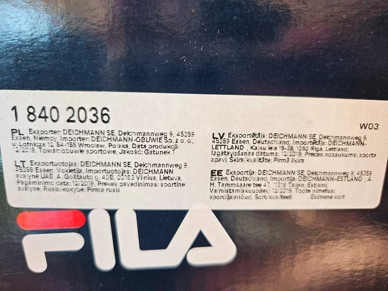 Buty sportowe męskie FILA r. 40