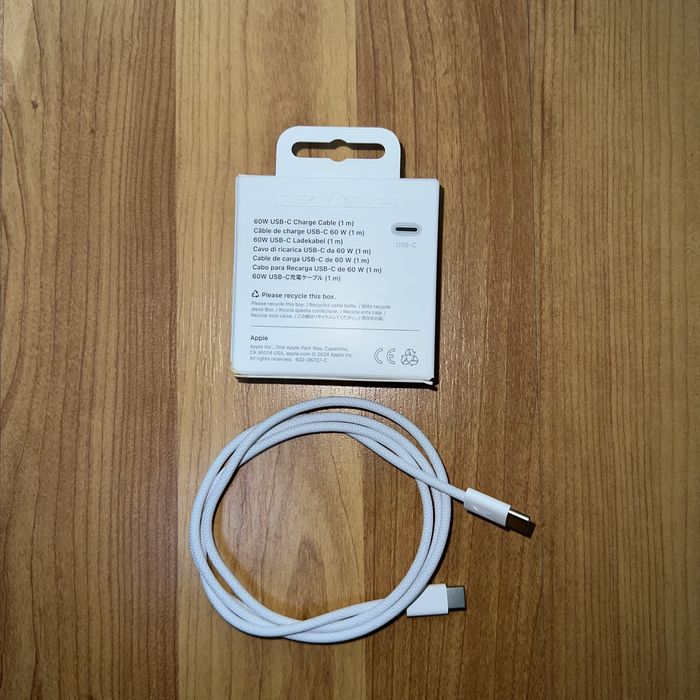 Apple Cabo de Carregamento 60W USB-C (1 metro)
