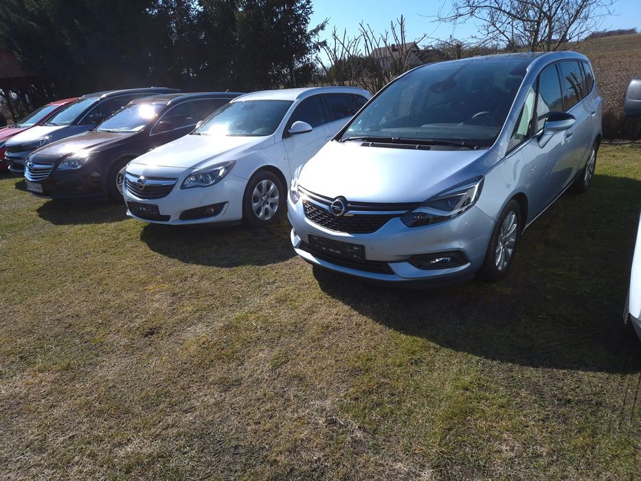 Opel Zafira Panorama dach x2 Błękitne 7 osob