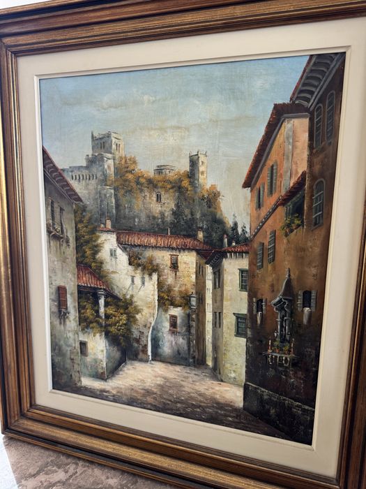 Pintura a óleo quadro antigo