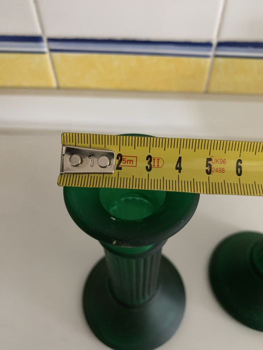 Castiçais em vidro