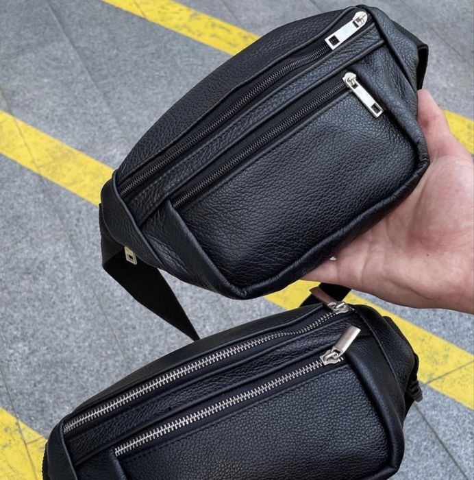 Бананка з натуральної шкіри — якісна та стильна сумка на пояс, ТопЛюкс