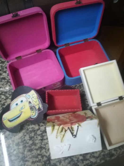 Caixas de madeira de bijuteria ou para outro fim