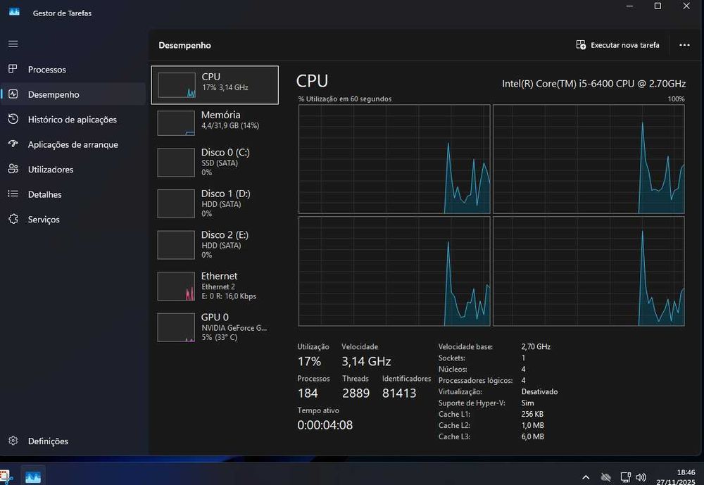 PC Servidor / NAS – i5, 32GB RAM, SSD + 2TB HDD, GT 1030