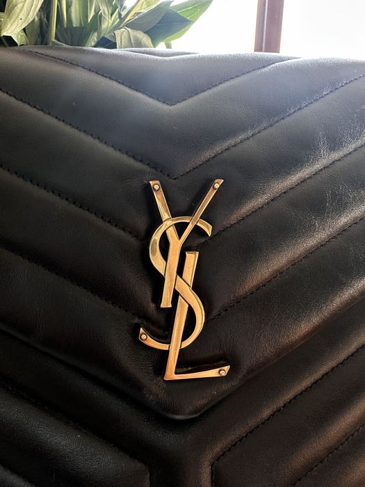 Torebka YSL, Loulou medium, lambskin, czarna, oryginal
