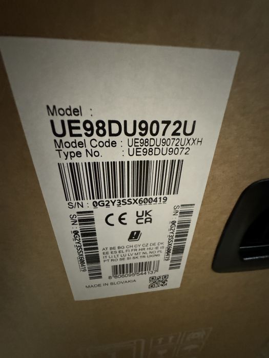 Телевізор Samsung 98DU9000 120 Герц Новий Гарантія 1 Рік