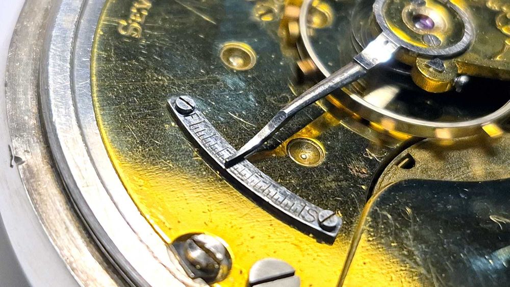 Kieszonkowy ELGIN U.S.A. - Lite srebro Sterling 925 UNIKAT