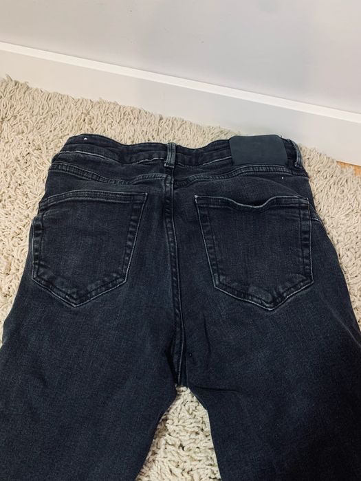 Zara spodnie flare dzwony jeans czarne s 36