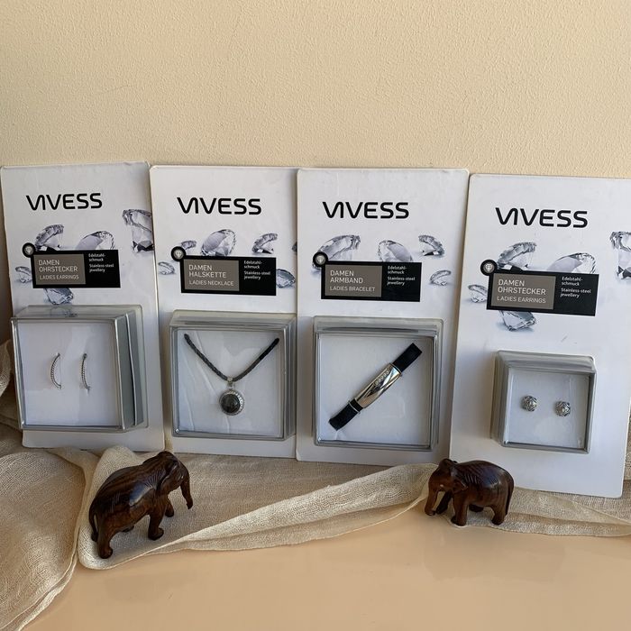 Бижутерія VIVESS Нержавіюча сталь та цірконій