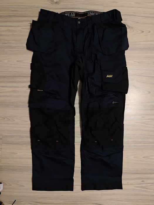 6251 Snickers Stretch 58 spodnie robocze elastyczne na lato letnie BHP z kieszeniami pas 104 cm