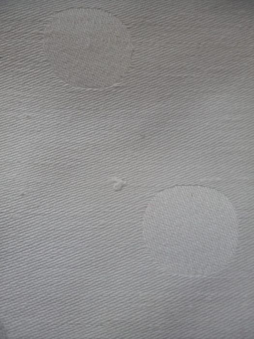 3 białe bawełniane serwetki PRL. 33×33cm.