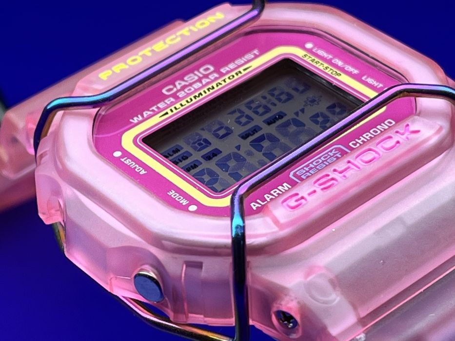Casio G-SHOCK DW-5600 custom pink jelly