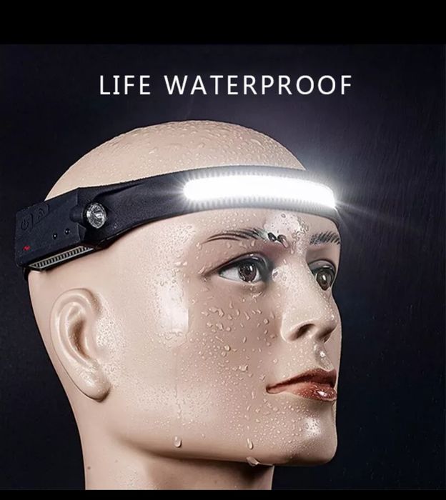 налобний фонар, фонарь, фара, сенсорний, 1200mAh