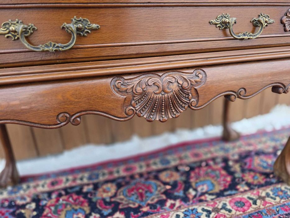 Barek Chippendale drewniany rzeźbiony #2440 Stylowy Węgrów