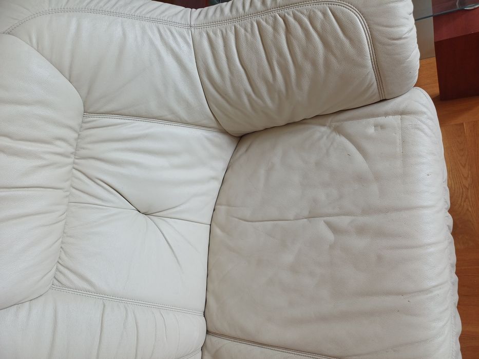 Komplet skórzany 3 i 2 osobowe kanapy