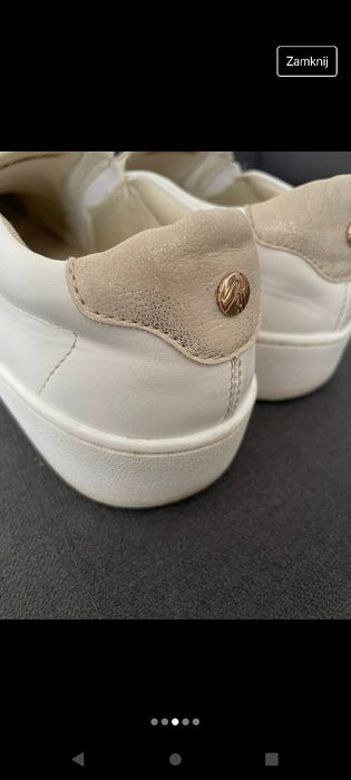 Sneakersy białe ze skóry naturalnej, marka So All
