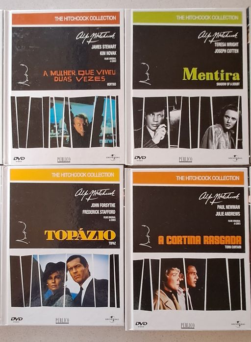 Coleção DVD com livro Alfred Hitchcock