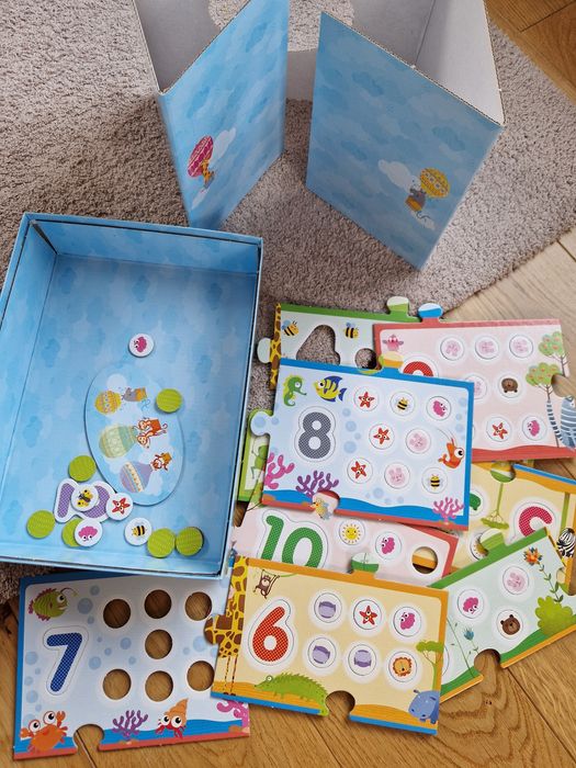 Puzzle numeryczne Lisciani Montessori 3-6 Nauka Liczenia