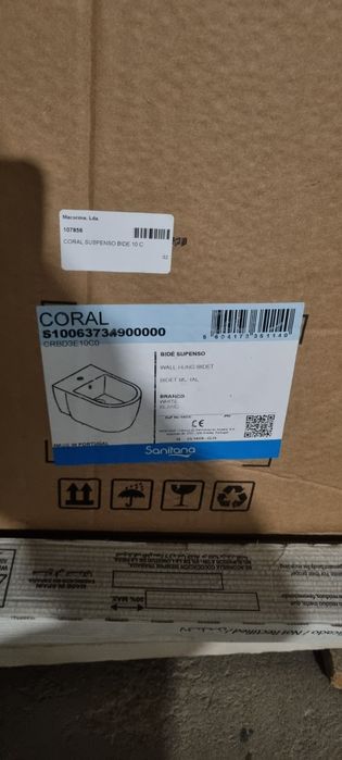 Bidé Sanitana suspenso com giberit