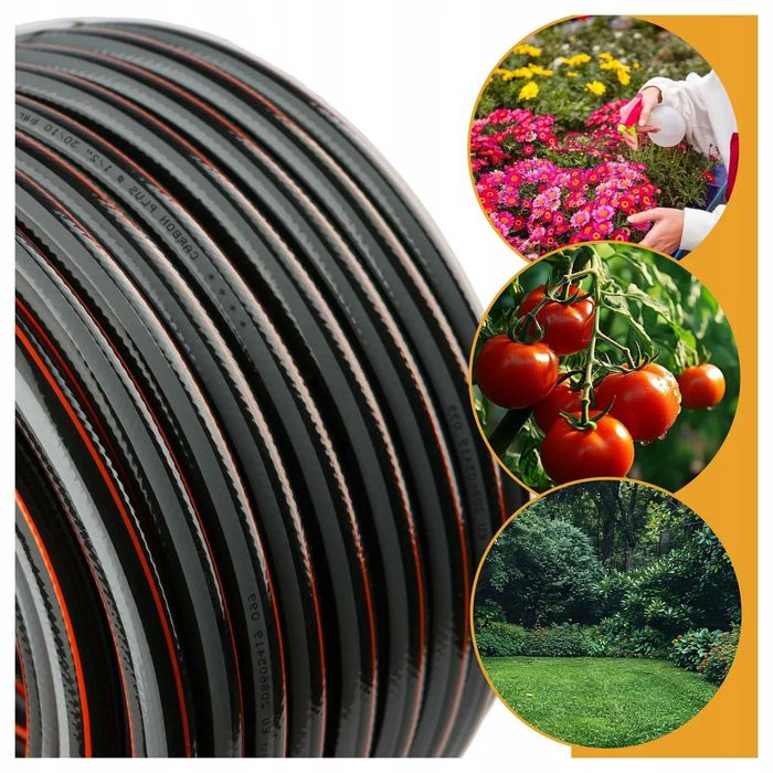 ODPORNY UV 4-Warstwowy Wąż Ogrodowy 20m 3/4” ANTYGLONOWY