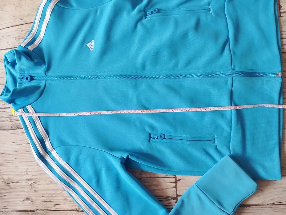 Błękitna bluza Adidas r. M