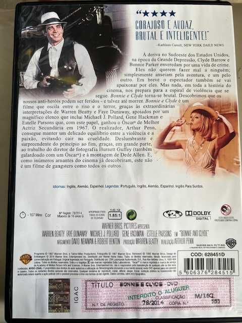 Bonnie e Clyde de Arthur Penn com Warren Beatty