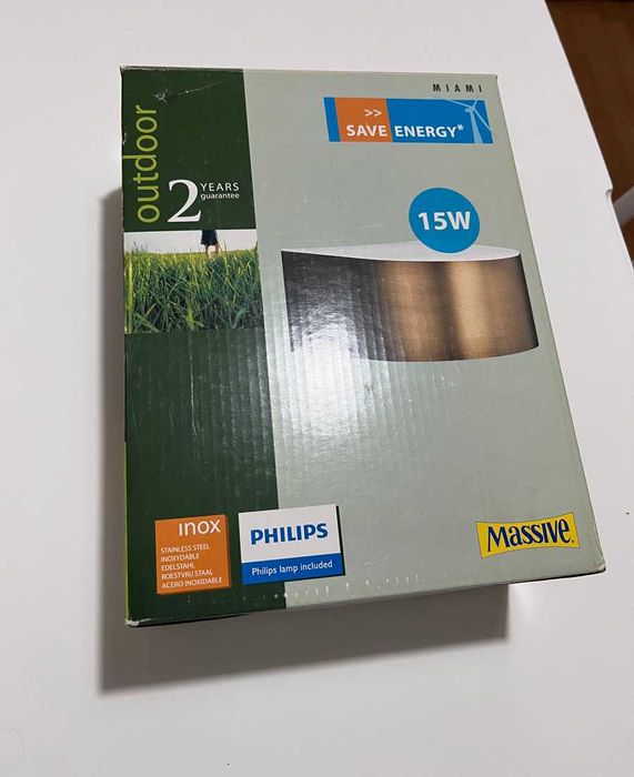 Aplique Exterior Massive Miami – Novo, na Caixa!