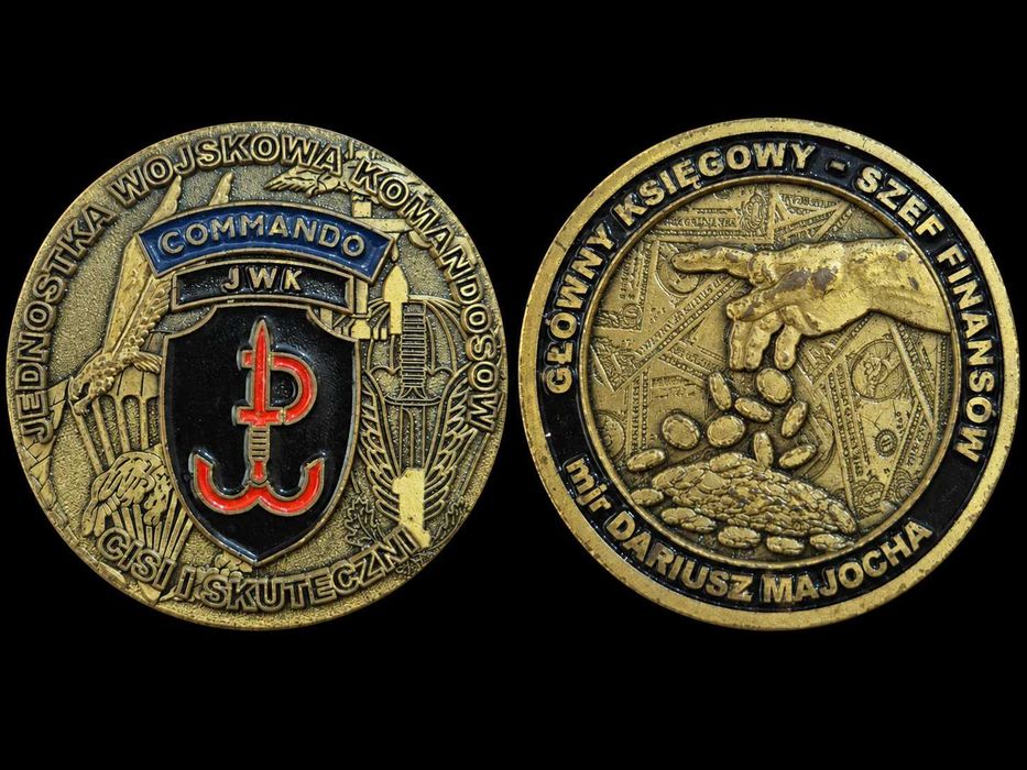 coin / medal JWK jednostka wojskowa komandosów - szef finansów